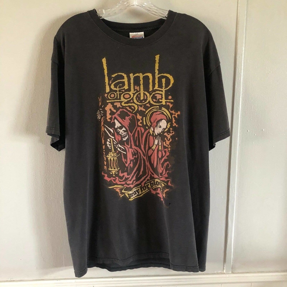 Lamb of God Band Graphic T Shirt Pray for Blood L